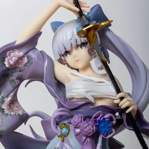 Vista 2 de Kamizato Ayaka Figura Kimono Japonés 28CM 1/7 PVC Anime Juego Modelo de Personaje