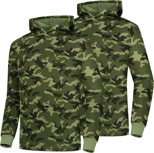 Vista 23 de ProtectX Sudadera ligera de manga larga con protección solar de alta visibilidad, UPF 50+ de secado rápido, camisa SPF UV, ropa activa