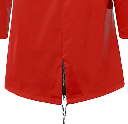 Vista 2 de Gabardinas para mujer, elegante chaqueta impermeable a rayas para exteriores, más impermeable, con capucha, cárdigan rompevientos