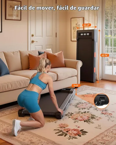 Vista 9 de DeerRun Almohadilla para caminar Z10 con 12% de inclinación automática Negro azabache
