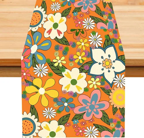 Vista 26 de Camino de mesa con estampado de piel de vaca, lino y algodón, rústico, estilo occidental, color negro, marrón, piel de vaca, para decoración