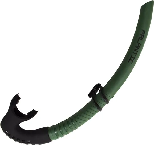 Vista 3 de Palantic Low Volume Flexible Snorkel – Freediving & Spearfishing Snorkel with Soft Mouthpiece, Streamlined Design for Minimal Drag, Comfortable &