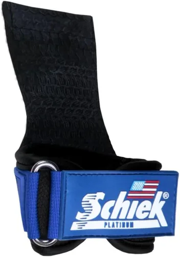 Vista 10 de Schiek Sports Model 1907 Platinum Edition Ultimate Grips - Correas de levantamiento de pesas 3 en 1, muñequeras y almohadillas de agarre, control