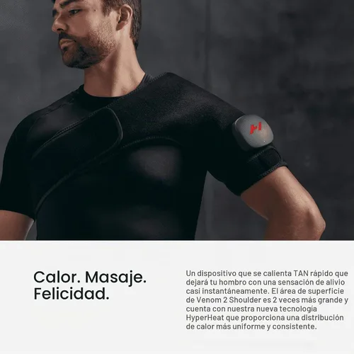 Vista 3 de Hyperice Venom 2 - Calor avanzado + envoltura de vibración (hombro izquierdo) - Aprobado por FSA o HSA
