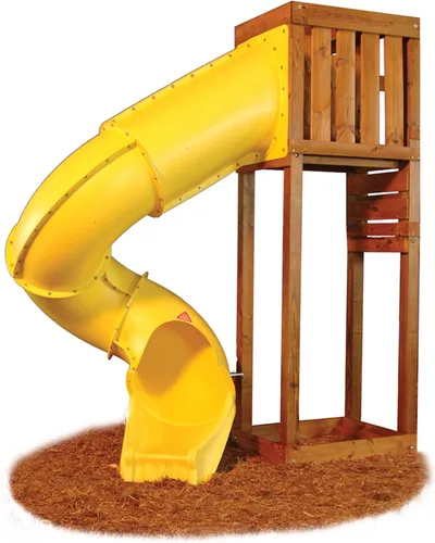 Vista 2 de Tobogán en tubo Swing-N-Slide Turbo, Amarillo