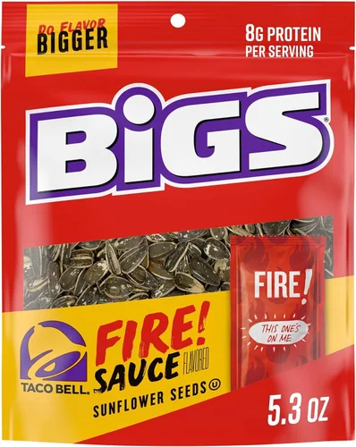 Vista 9 de BIGS Semillas de girasol, sabor fuego, 5.35 oz.