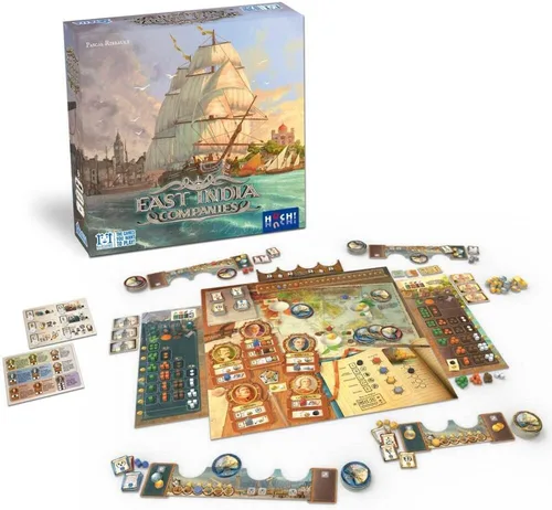 Vista 2 de R&R Games East India Companies, juego de mesa para adultos y niños, juegos de mesa para noche familiar