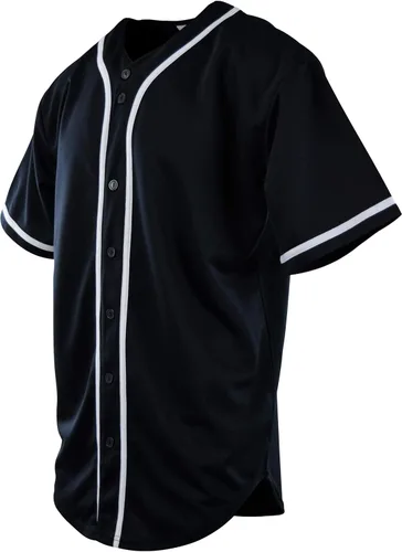 Vista 2 de ChoiceApparel Camiseta de béisbol de color liso para hombre
