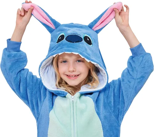 Vista 7 de Pijama unisex de animal para niños, disfraz de cosplay para niñas y niños