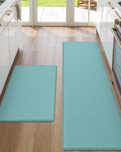 Vista 36 de DEXI Alfombrillas de Cocina Acolchadas Anti Fatiga, 17x59, Alfombra de Pasillo para Estar de Pie Impermeable, Espuma Viscoelástica Cómoda Acolchada