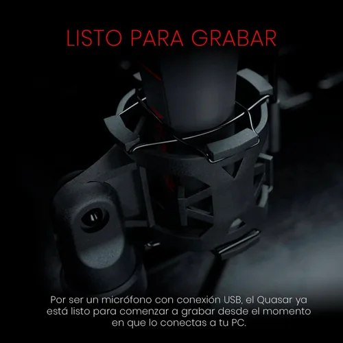 Vista 5 de Redragon GM200 Quasar Omnidireccional Micrófono de Mesa RED-GM200-1