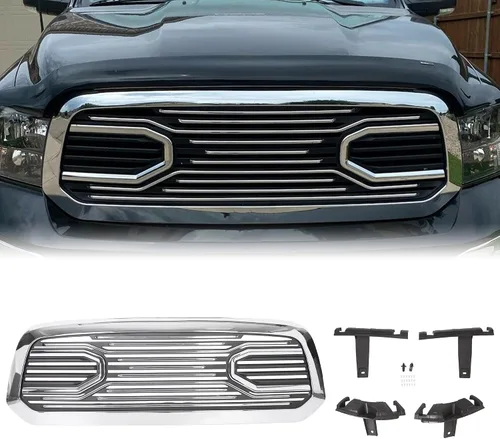 Vista 12 de ECOTRIC - Parrilla compatible con RAM 1500 2015-2018 2019-2021 Ram 1500