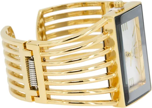 Vista 3 de Blekon Collections - Reloj de pulsera para mujer, rectangular, analógico, resistente y elegante, de cuarzo, reloj de pulsera