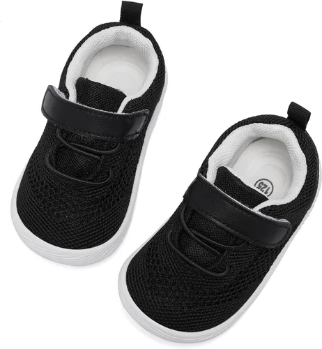 Vista 3 de MORENDL Zapatos de bebé para caminar para niños y niñas, zapatos de tenis antideslizantes para niños y niñas