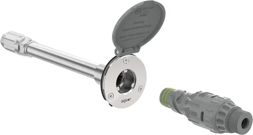 Vista 11 de Aquor House Hydrant V1+ - Grifo para exteriores antiheladas, válvula antisifón con conexión rápida, boquilla de manguera empotrada a prueba