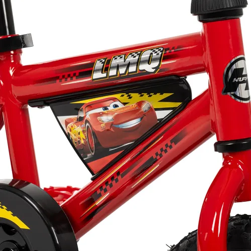 Vista 7 de Huffy Disney and Marvel 12/16 Inch Boys Bikes, Multiple Color Options Rojo Rayo McQueen