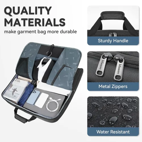 Vista 6 de Bolsa de ropa de llevar, bolsas de ropa de viaje para viajes de negocios.., Negro, XXL, Viaje de negocios, reunión, parte, reunión de negocios