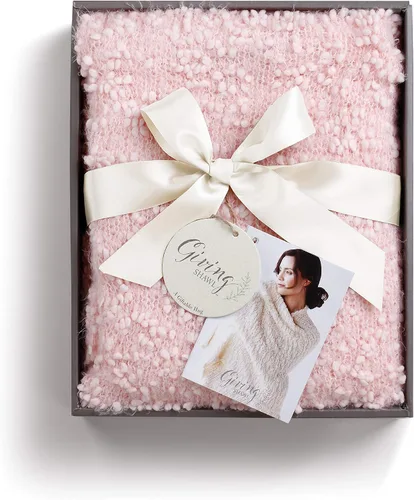 Vista 3 de DEMDACO Giving Chal para mujer, talla única, de punto suave, de nailon en caja de regalo