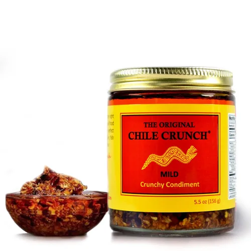 Vista 13 de CHILE CRUNCH - Condimento Crujiente Picante de Chipotle - Chiles Asados Totalmente Naturales, Salsa Crujiente de Ajo y Cebolla - Vegano, Sin Gluten