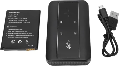 Vista 9 de Bewinner Enrutador WiFi móvil 4G, punto de acceso WiFi móvil de 300 Mbps con ranura para tarjeta SIM, enrutador de viaje portátil compatible con 10