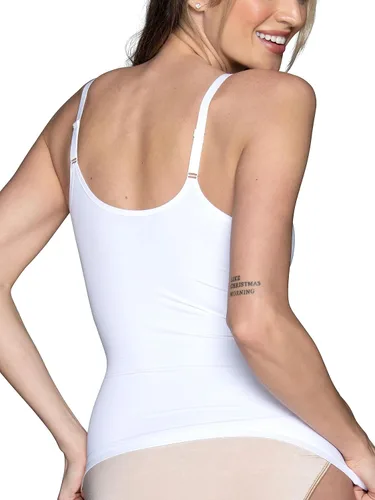 Vista 3 de Vanity Fair Camisola moldeadora para mujer con brasier integrado, control de abdomen, camisola para mujer