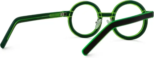 Vista 4 de VOOGLAM Gafas de bloqueo de luz azul de marco redondo, gafas negras de moda para mujer, antifatiga ocular y UV
