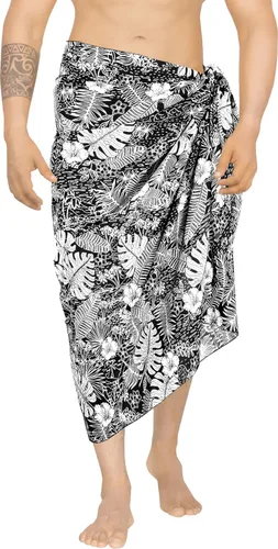 Vista 8 de HAPPY BAY Men's Sarong Cover Up Wraps Swim Beach