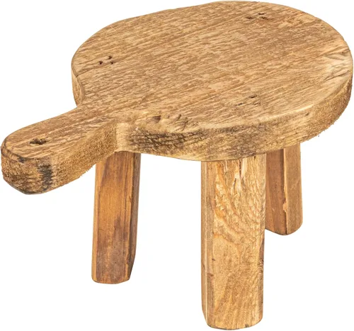 Vista 10 de Creative Co-Op Pedestal decorativo de madera, negro