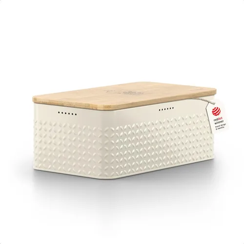 Vista 8 de LARS NYSØM Panera I Caja de pan de metal para una frescura duradera con almohadillas antideslizantes I Papelera para productos horneados con tapa