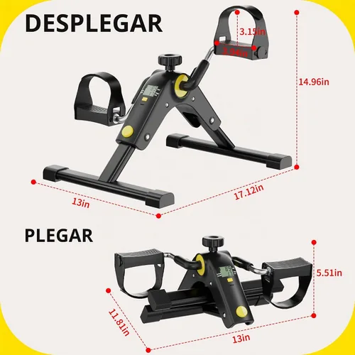 Vista 2 de MOMODA Under Desk Bike Pedal Exerciser with LCD Display Portable Mini Exercise Bike for Arm and Leg