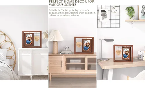 Vista 9 de Tiblue Regalos de Navidad para papá de hija, hijo, niños, mejores regalos para papá, papá, padre, marco de foto 4x6, regalo de Navidad para suegro