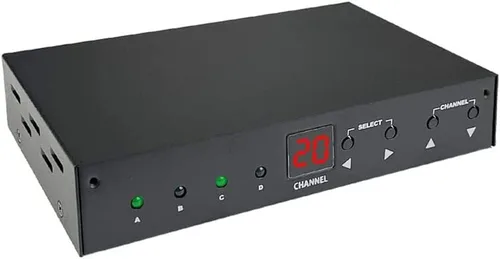 Vista 4 de Modulador de audio de vídeo RCA compuesto de 4 entradas a coaxial