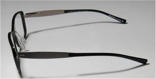 Vista 4 de Lightec 7035l - Lentes de diseño óptico popular, de borde completo, bisagras flexibles (53-15-135, negro y gris)