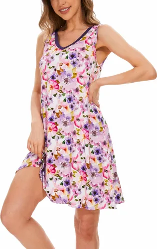 Vista 33 de GYS Cooling Bamboo Viscose Sleeveless Nightgowns for Women Aguamarina