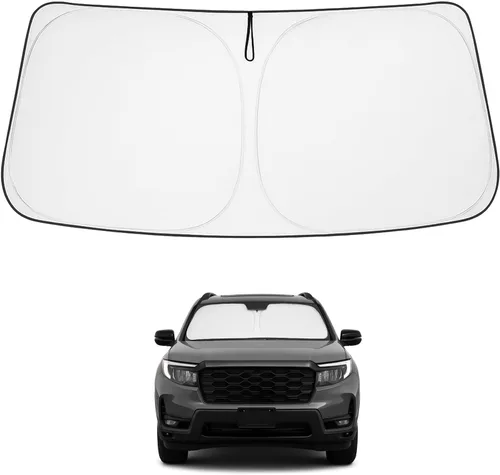Vista 180 de Proadsy Parasol para parabrisas Rivian R1S 2022-2025 2026 de 4 capas plegable, protector de parasol frontal que bloquea los rayos UV, mantiene