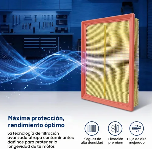 Vista 4 de Filtro de aire de cabina de motor peine para Honda Accord 1.5L 2025 2024 2023 (solo apto para 1.5 litros)