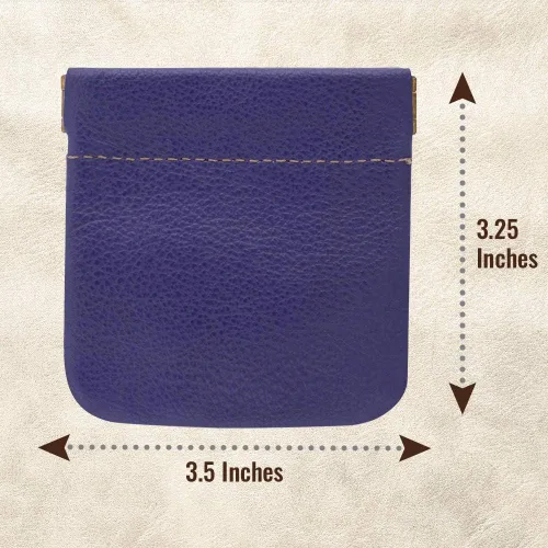 Vista 38 de Monedero clásico a presión, de cuero, para hombre de Nabobb, negro