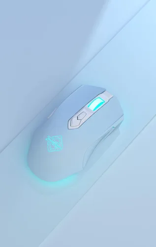 Vista 2 de AJ52PRO Watcher 2.4G inalámbrico Bluetooth 5.0mouse para juegos con cable, 10000 DPI, 7 botones programables, ergonómico LED retroiluminado, USB