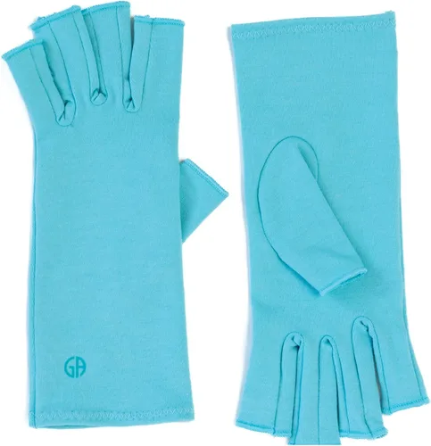 Vista 6 de GRACE & ABLE Guantes de compresión para artritis - Dedo abierto, mezcla de algodón, soporte de mano ligero y transpirable
