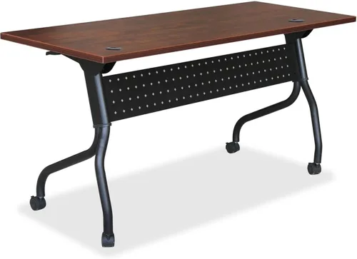 Vista 6 de Lorell LLR59518 - Mesa de entrenamiento con tapa abatible de caoba
