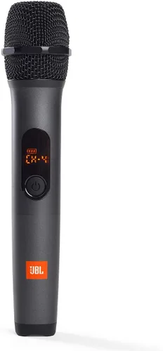 Vista 2 de JBL Sistema inalámbrico de dos micrófonos con receptor de doble canal, negro