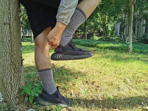Vista 5 de JANFINE Mans - Calcetines de lana merina para senderismo (25 pares, talla 6-13)