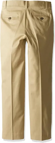 Vista 4 de Tommy Hilfiger Pantalón de vestir de sarga con parte delantera plana para niño