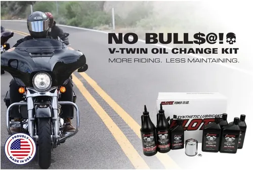 Vista 4 de Kit de cambio de aceite Klotz de 4 cuartos 15W-60 sintético para motocicleta Indian™ FTR