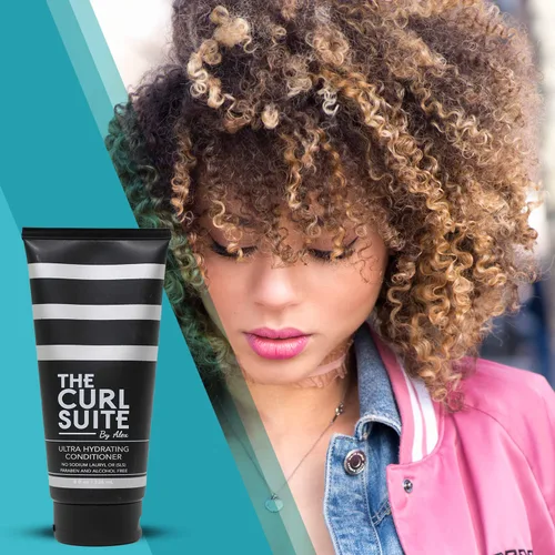 Vista 4 de The Curl Suite Acondicionador hidratante para mujeres, hombres y niños – Acondicionador de cabello perfecto para cabello rizado – Acondicionador