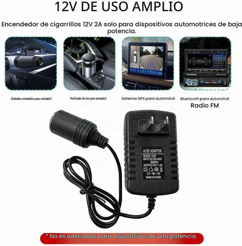 Vista 5 de Ohleats Convertidor de CA a CC, convertidor de 100-240V a 12V 2A 24W AC/DC, transformador de adaptador de fuente de alimentación CA/CC automático