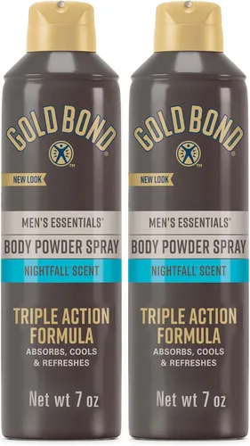 Vista 11 de Gold Bond Polvo Corporal en Spray Sin Talco Esenciales para Hombres 7 oz. Aroma Recharge Protección contra la Humedad