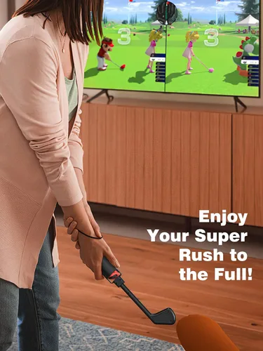 Vista 7 de MoKo Palos de golf compatibles con interruptorinterruptor modelo OLED (2021) Mario Golf Super Rush Golf Hand Grips Kit de accesorios para juego
