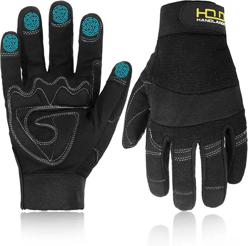 Vista 11 de HANDLANDY HLDD Work Gloves Women, Safety Work Gloves Touchscreen Working Glove for Mechanic, Gardening, Construction, DIY