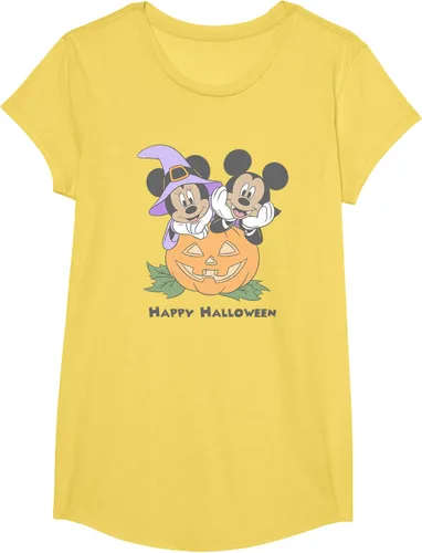 Vista 41 de Disney Mickey and Friends Halloween Pumpkin Mickey & Minnie Camiseta Blanco